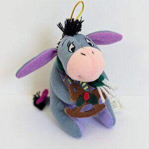 Vintage Disney Winnie the Pooh Eeyore the Donkey Plush Christmas Tree Ornament